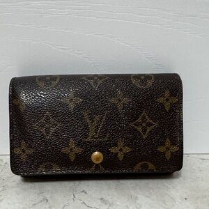 Louis Vuitton Brown and Tan Monogram wallet *rehabbed*